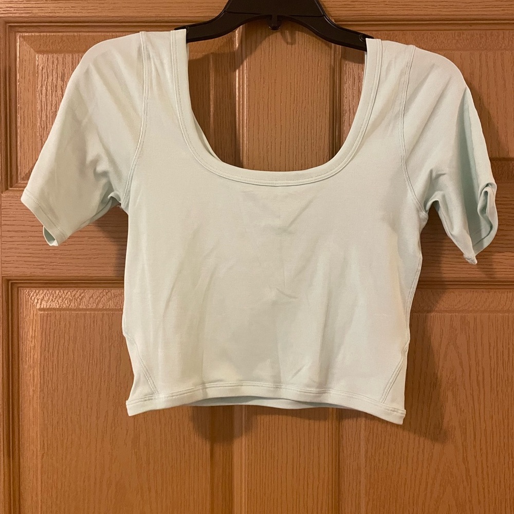 Lululemon Athletica Mint Green Crop Top